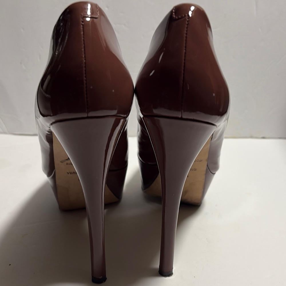 Brown Peep Toe Pumps - image 5